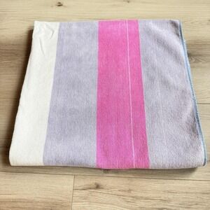 Cecil Saydah Vintage Beach Towel Colorful Purple Pink Striped, Large‎ 35"x66"